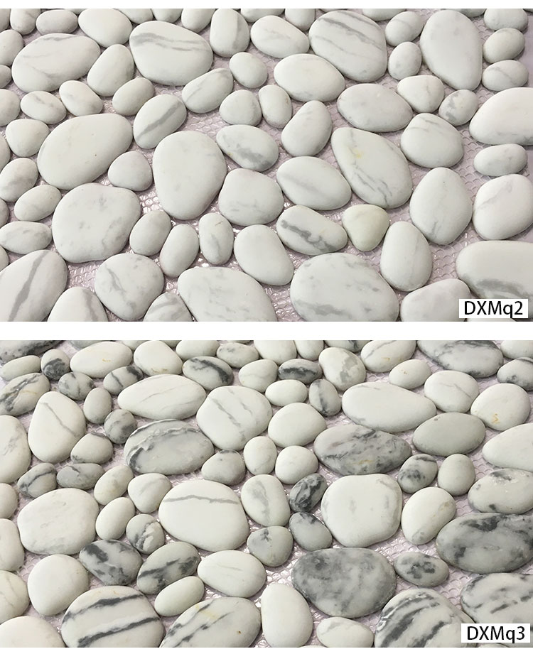 30x30CM Random Pebble Tiles Marble Look Mosaic Tile