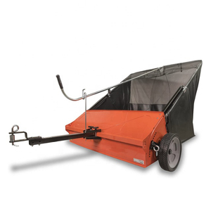 vysokokachestvennaya stalnaya podmetalnaya shetka dlya travy i listev tyagayushaya shetka 42 dyujma podmetalnaya shetka dlya gazona s kolesami