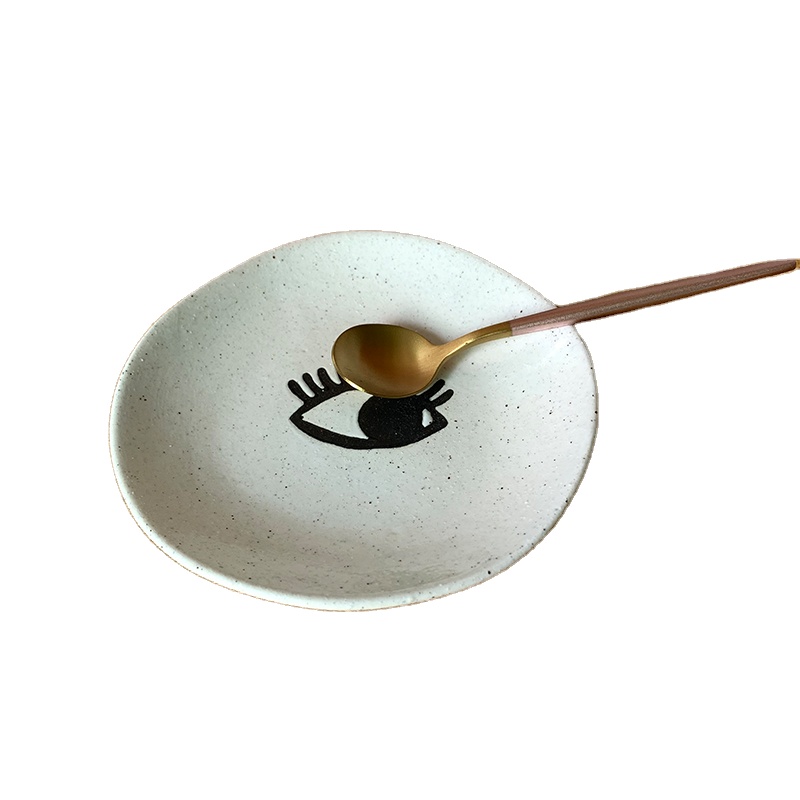 Керамическое украшение, круглые тарелки на заказ, блюда, кухонная тарелка с фруктами, десертная тарелка