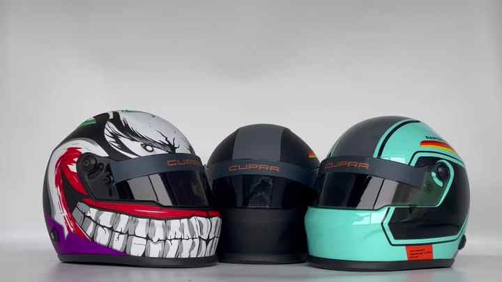 OEM Custom F1 RACING CAR Mini Casque Helmet Pet ABS Doll