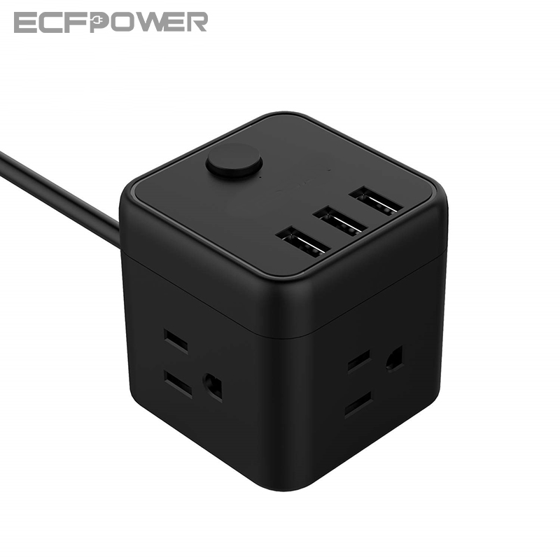 Cube портативный мощность полосы с 3 USB выход портативный мощность полосы с usb для рабочего стола/тумбочка