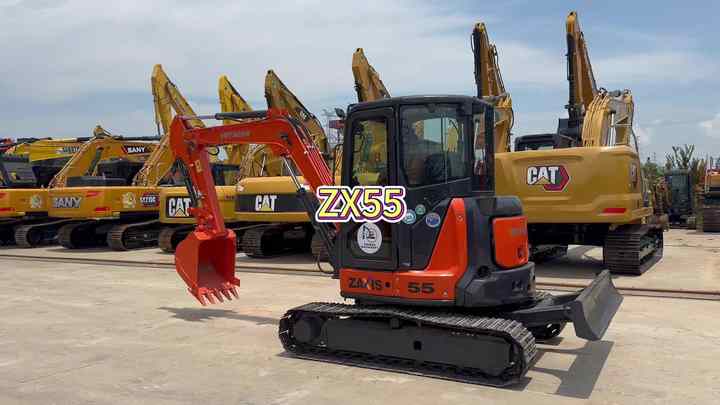 Used Original Hitachi Zaxis 55 Excavator Hitachi Zx55 Zx55ur Zx60u