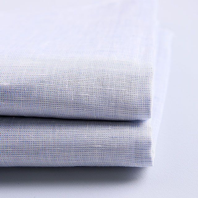 Модная помытая рубашка из шамбре, окрашенная пряжа, 100% натуральная льняная ткань