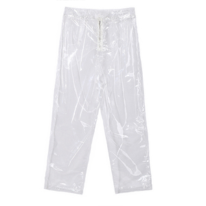 clear pvc trousers