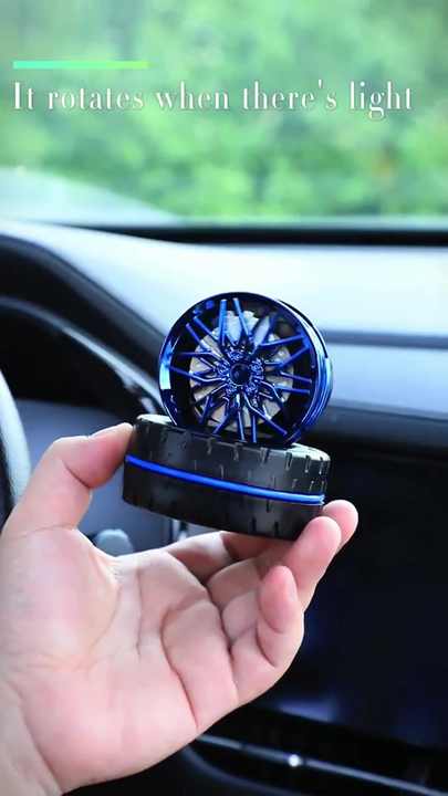 Solar Luxury Car Perfume Car air Freshener Dashboard Accessories Trending  Car Products Wheel Model