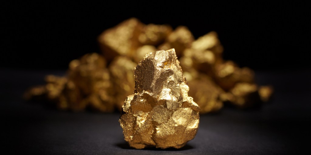 A gold nugget