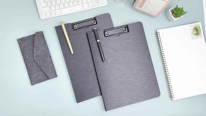 Wholesale Double Clip A4 Paper File Folder PP Foldable Office Clip File ...