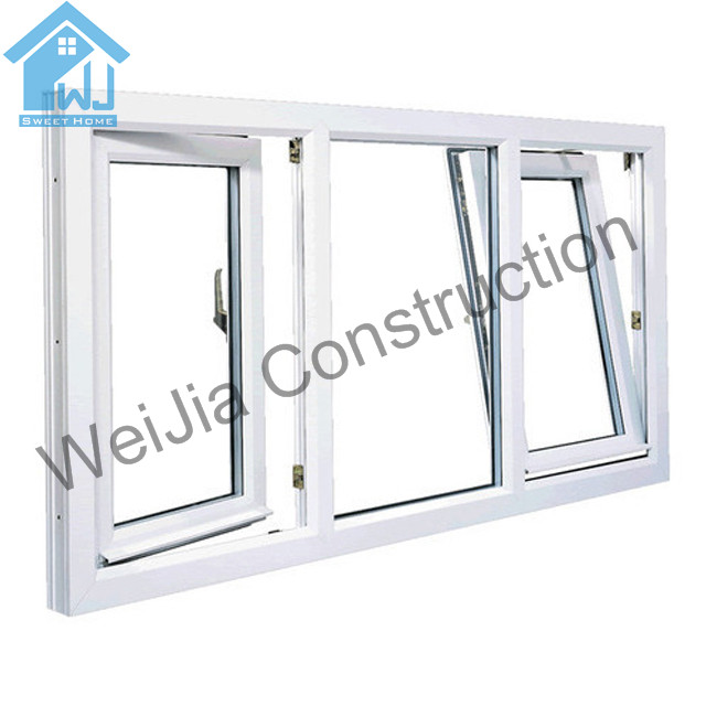 Fábrica de alumínio da janela e da porta moradias pré-fabricadas casas modernas inclinar e virar a janela