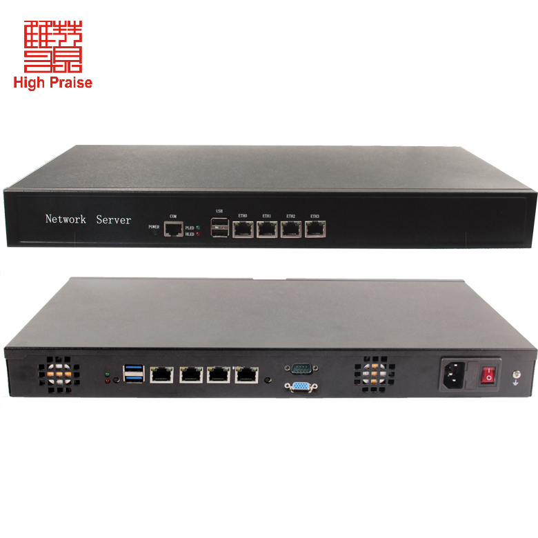 Мини-сервер Intel Atom D525 4 LAN Network Security firewall