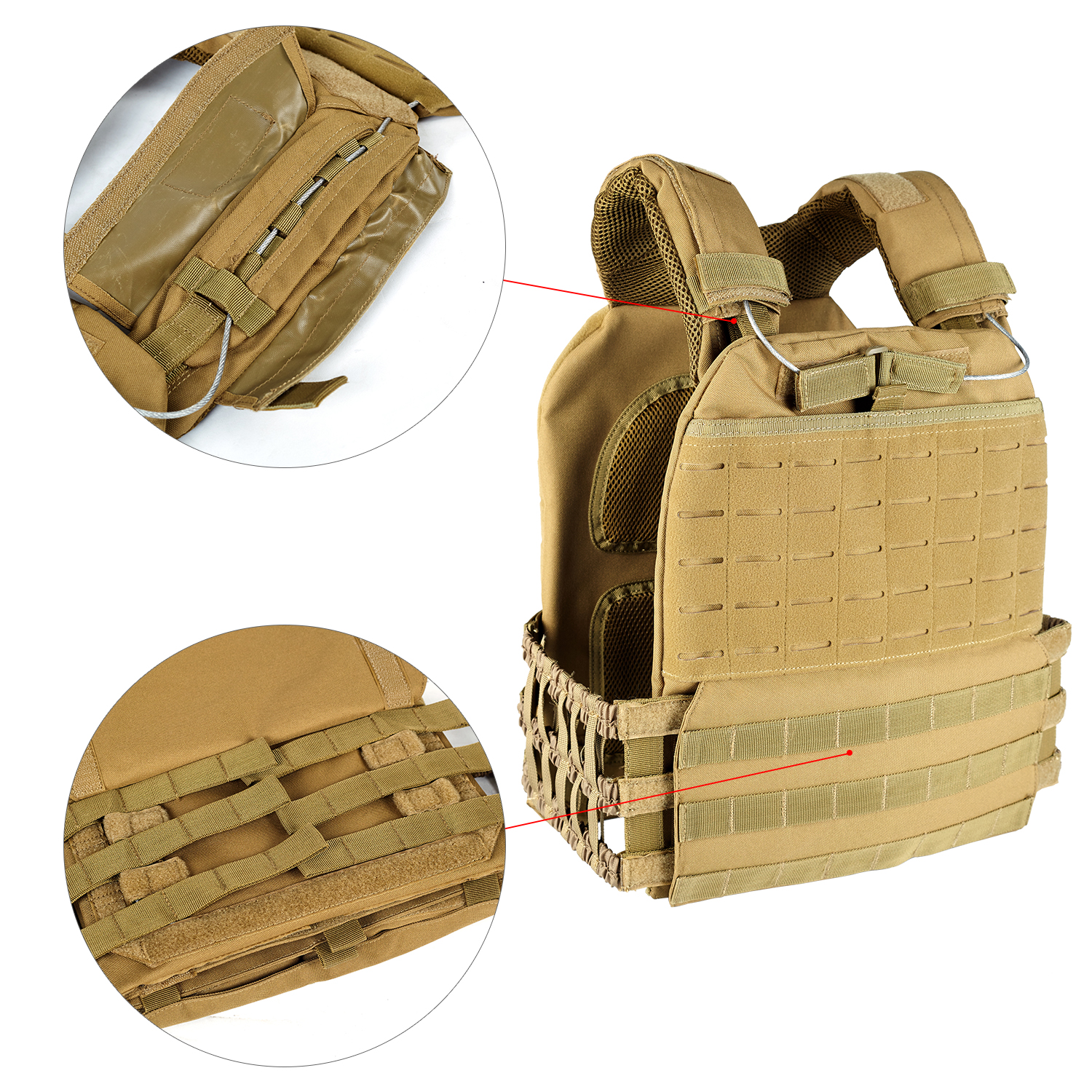 Многоцветный Оксфордский жилет-переноска для тяжелой атлетики 600D