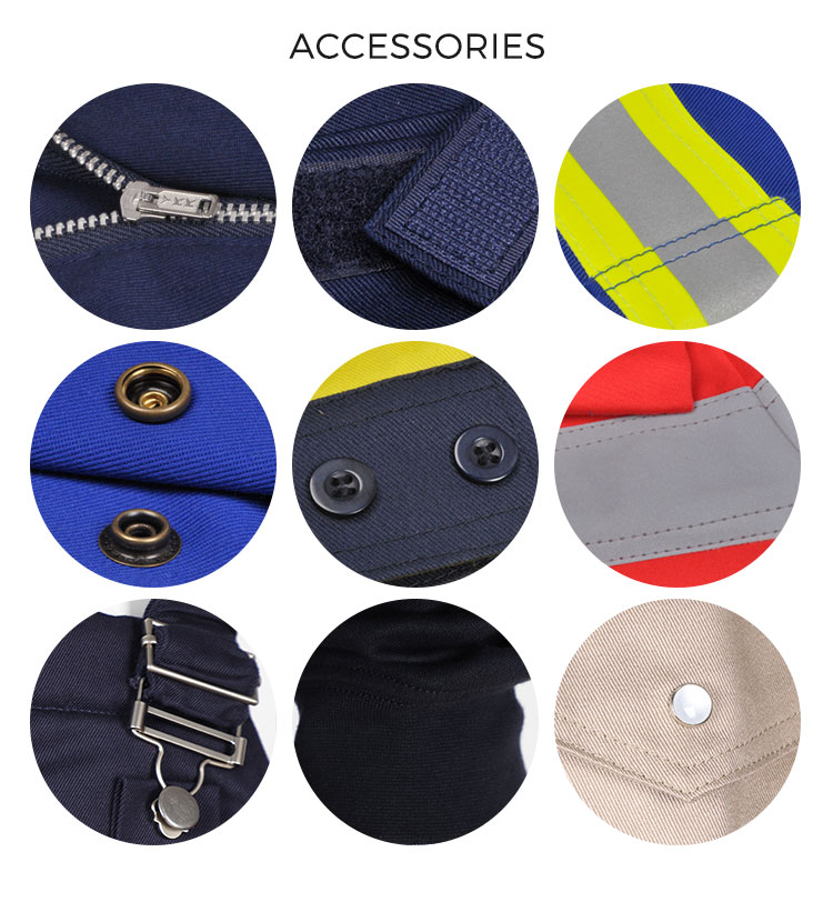 product-750-821 Wholesale men black safety fire retardant coverall industrial workwear mechanics oil resistant fireproof working FR coveralls