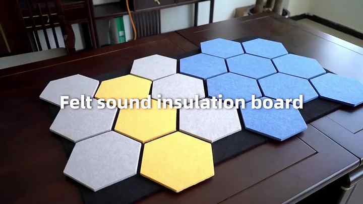 9mm Soundproof Foam Panels Sound Absorbing PET Felt Acoustic Wall Panel ...