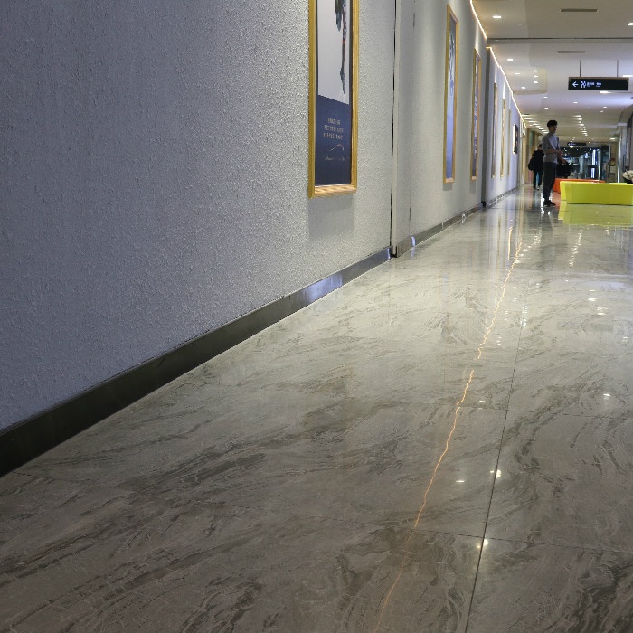 Декоративной нержавеющей стали плинтус обрезки плинтус из ПВХ панели