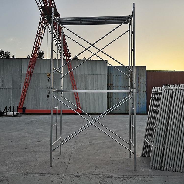 Frame Scaffold Construction mobile Step portal scaffolding heavy-duty hot-dip ladder galvanized H Frame scaffolding customized