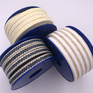 Factory Supply kevlar/aramid fiber gland packing kevlar/ aramid graphite ptfe high temperature