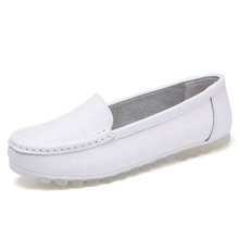 cheap white leather nursing shoes