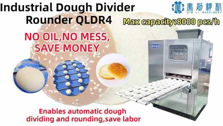 Industrial Volumetric Dividing System Dough Divider Rounder Burger Hot ...
