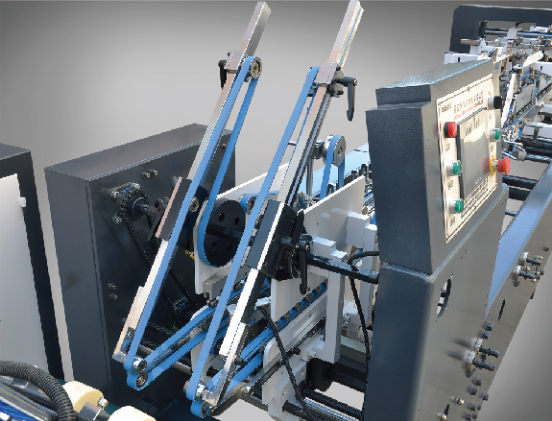 800gsm Cardboard Hook Bottom Lock Box Folding Machine 300m/Min