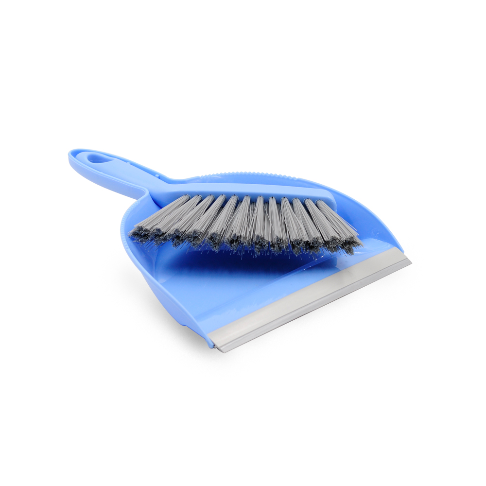 Dustpan and Brush Set Household Plastic Plastic Broom Handle Made PP Dustpan+pp Bristle +TPR Handle Plastic Cover All-season 99