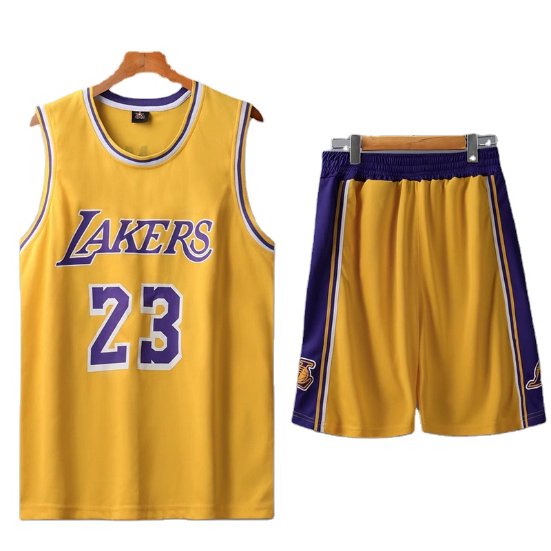 KSWX Camiseta de Baloncesto Ni/ño Lakers # 23 Lebron James Traje De Entrenamiento De Baloncesto para Hombres Y Mujeres