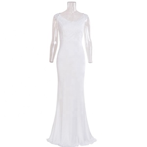 floor touch gowns for party