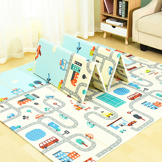Factory supply  Kids Baby Crawling XPE folded Play Mat