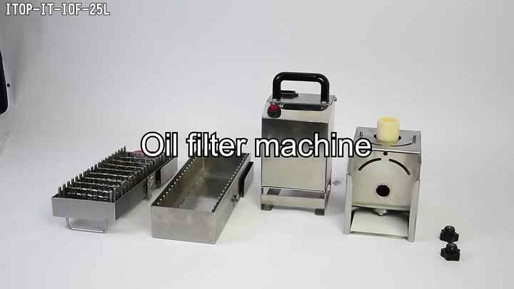 Fast Food Kfc Restaurant Kitchen 35L Cooking Oil Folded Filter Machine ...