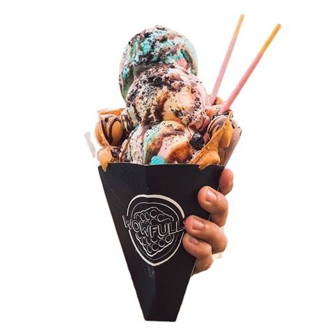 paper cone, food paper cone direct from shenzhen kanwa printing