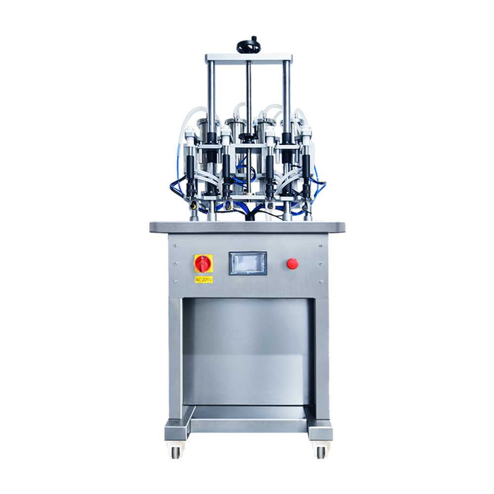 Four-head Liquid Automatic Sensor Vacuum Filling Machine For Perfume Glass Bottles