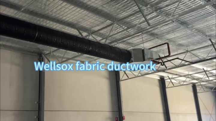 Ductwork Textile Duct WELLSOX Customized Anti-Corrosion Polyester