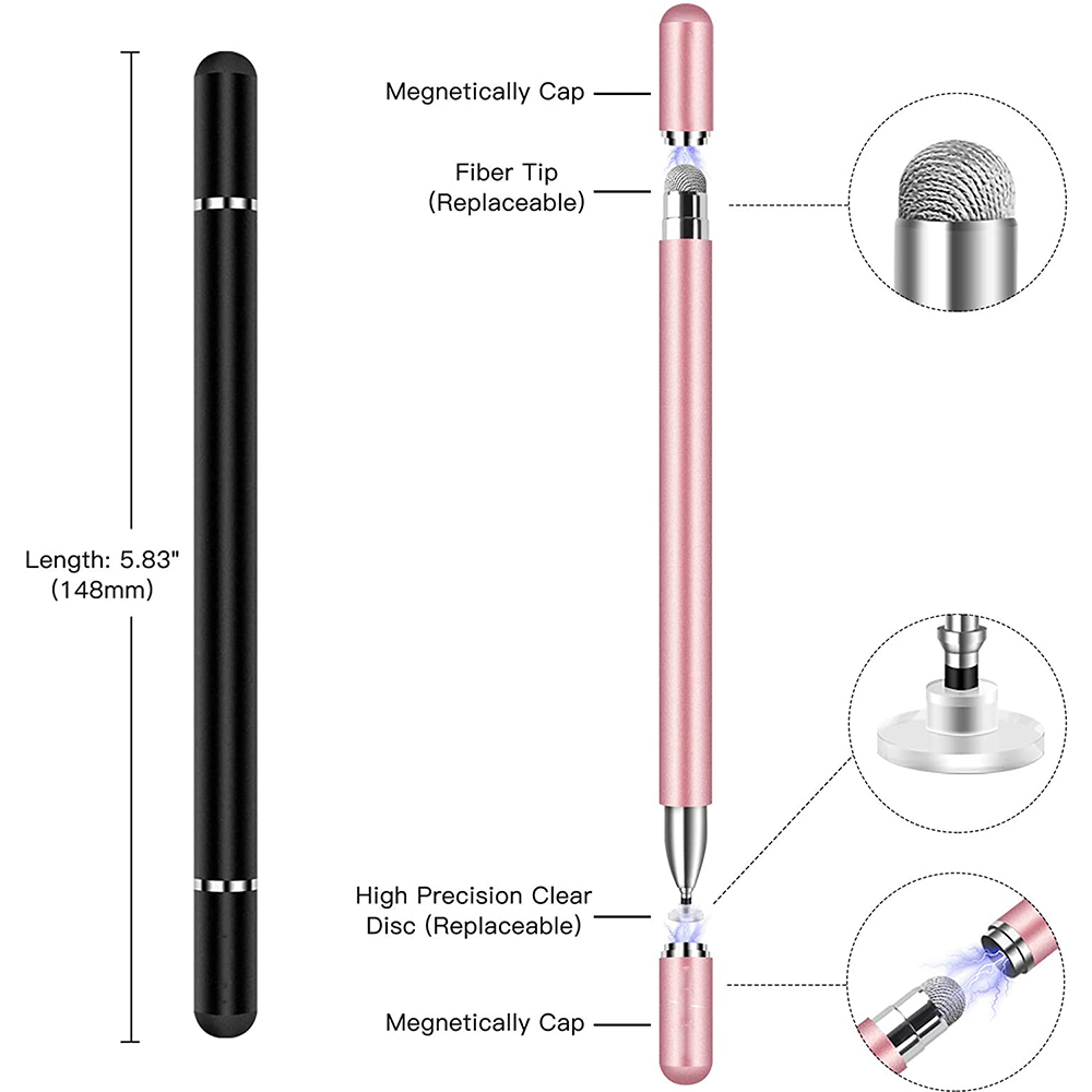 Дисковый стилус BDD для сенсорных экранов, тонкий емкостный карандаш, совместимый со смартфонами и планшетами iPad, iPhone, Android