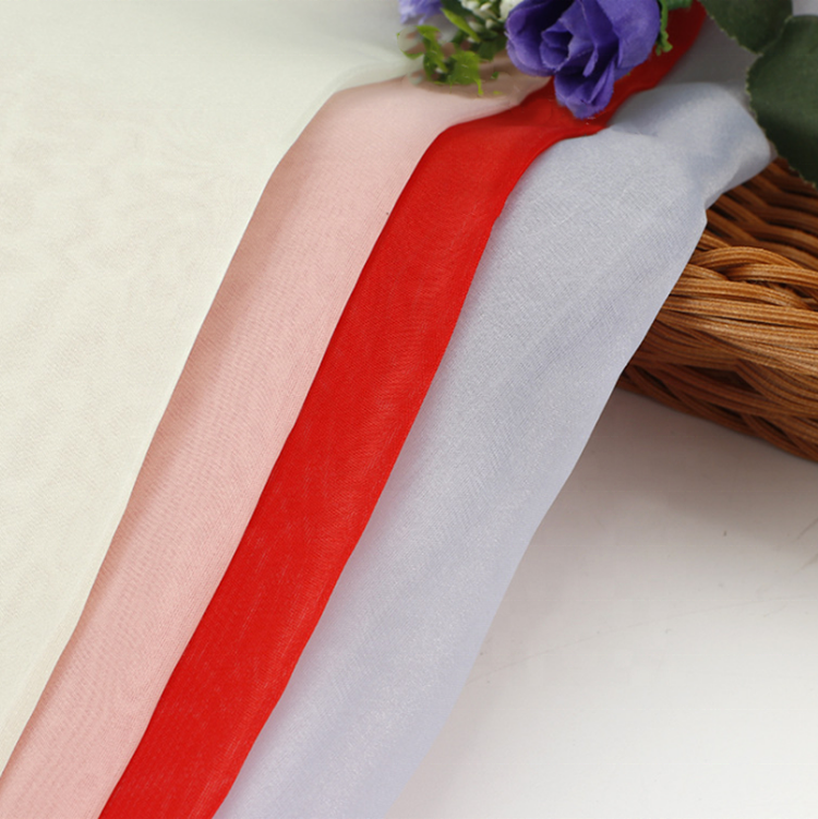 Прозрачный полиэстер органза Прозрачная Вуаль Марля хиджаб вуаль Свадебная вечеринка украшения ткань