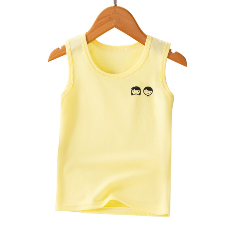 Летний жилет для мальчиков и девочек; хлопковый топ на бретелях для детей