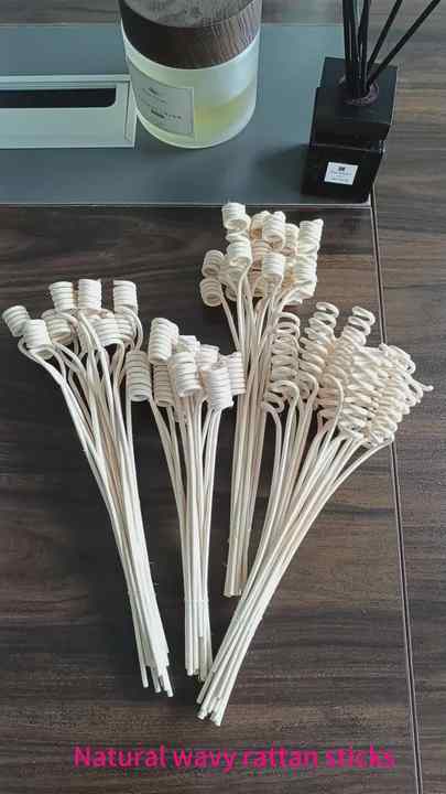 Handmade Spiral Shaped Fragrance Diffuser Curly Stick Natural Rattan ...