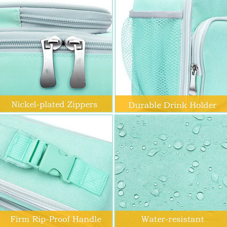 Borsa per il pranzo per bambini, borsa per il pranzo termica resistente all'acqua Borsa termica per il pranzo da viaggio per bambini