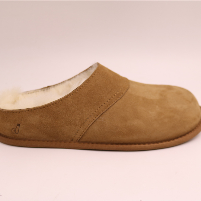 Симпатичные Зимние домашние тапочки из натуральной шерсти на каблуке, обувь, Тапочки, женская обувь для улицы