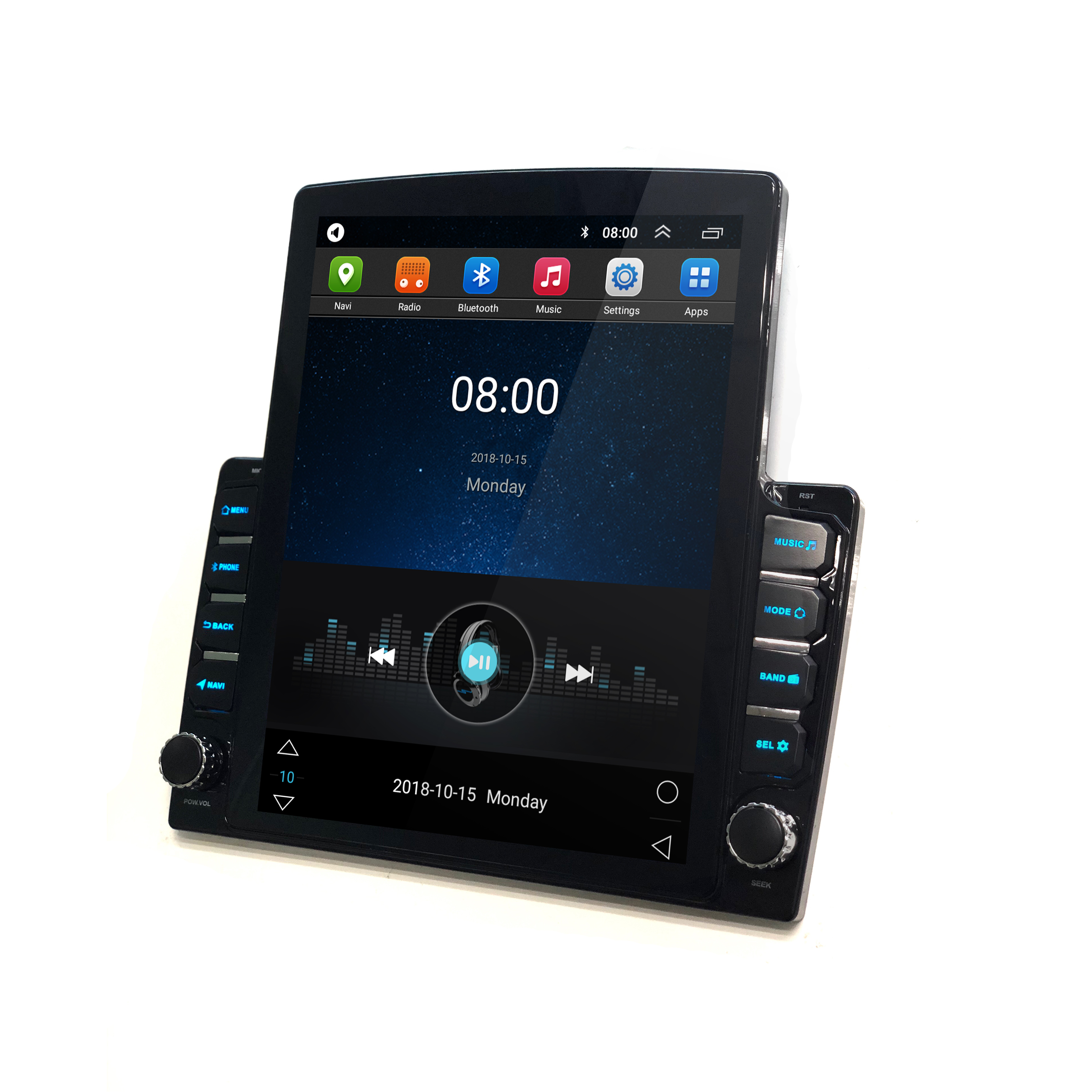 New 9.7 Inch Tesla Vertical Screen Car DVD Player 1+16G Android 9.0 Gps Navigation System Multimedia Car Video