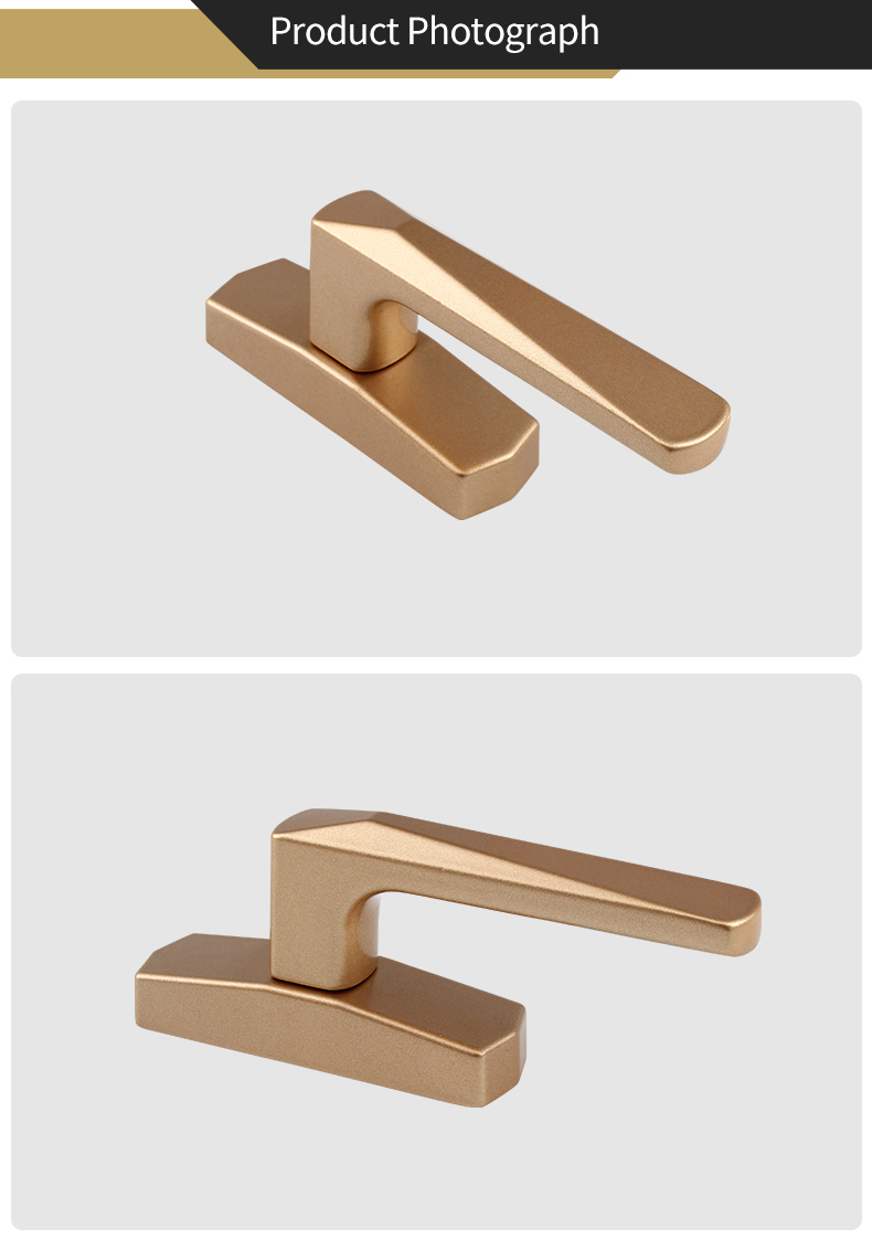 L01-25 aluminum window handle silver European style sliding   window handles Professional window and door hardware fitting
