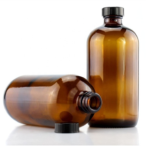 300ml empty amber glass beer bottles with crown neck