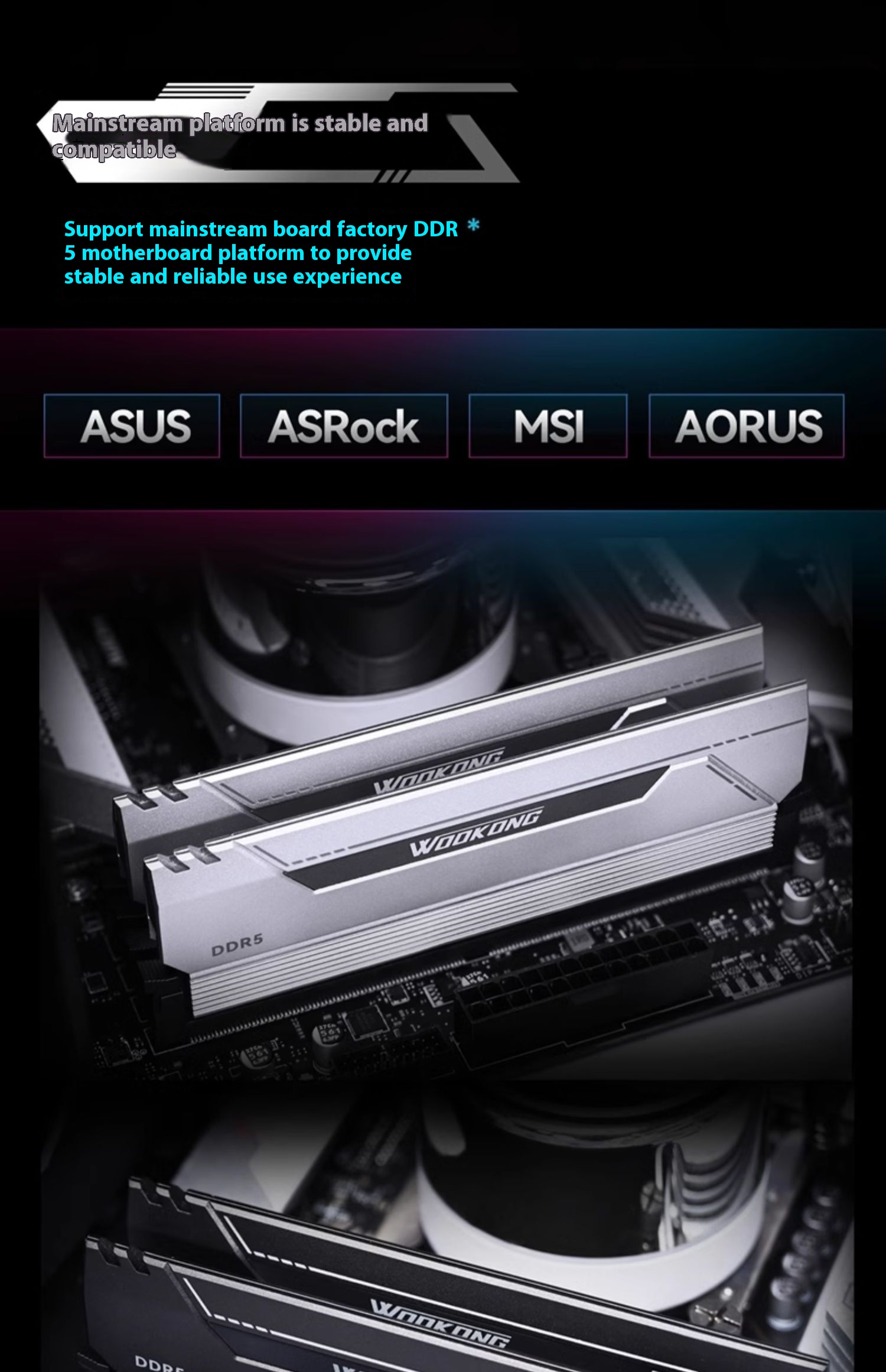 Biwin HX100 32GB (16GB x 2) DDR5 6400MHz ECC Desktop RAM - AMD