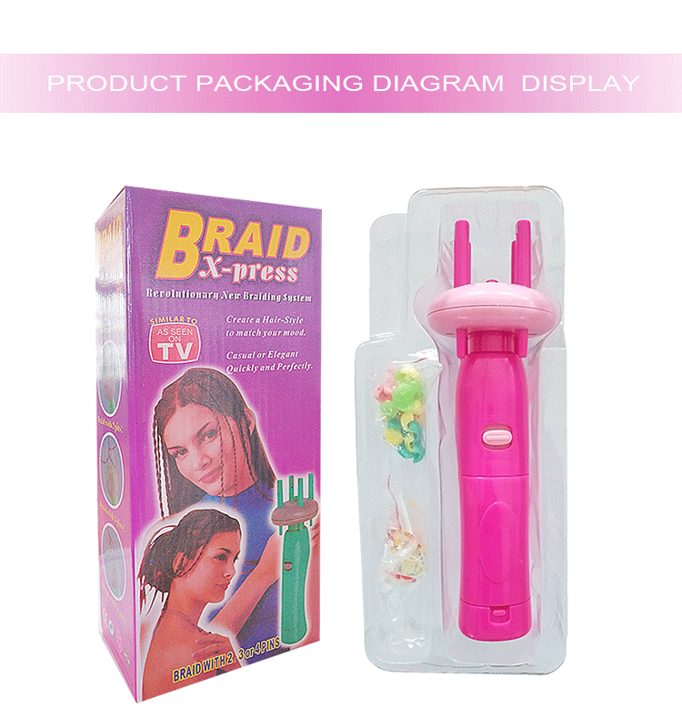 4 pins braider private label braiding hair