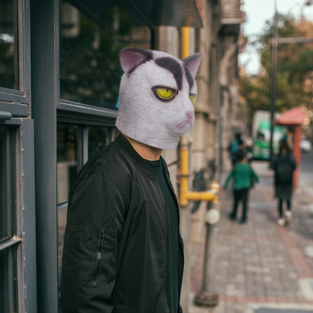 Masque Chat Mignon Latex NET TOYS Masque Noir Chat Masque De Chat Loup Chats Yeux Chaton Masque De Déguisement Masque Pour Le Carnaval Masque Confortable Respirant