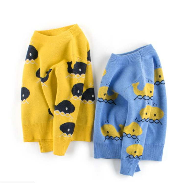 Свободный пуловер унисекс; Вязаные хлопковые свитера ручной работы для маленьких мальчиков и девочек