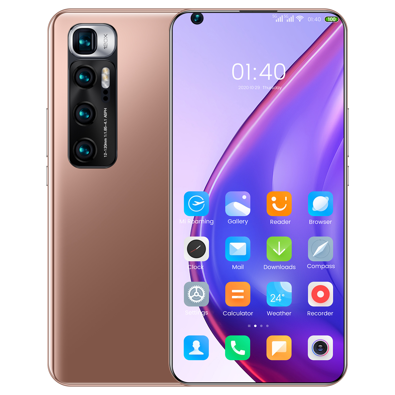 M10 ультра 7,2 дюймов Android 12 Гб + 512 Гб, глобальная версия, уход за кожей лица разблокированный 4G HD увеличитель экрана мобильного телефона смартфона мобильного телефона из закаленного стекла