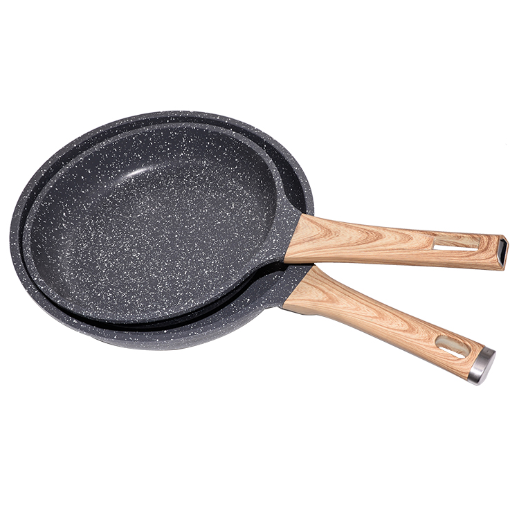 2 шт., алюминиевые антипригарные мраморные кастрюли с Индукционными отверстиями, 24 дюйма, 28 см