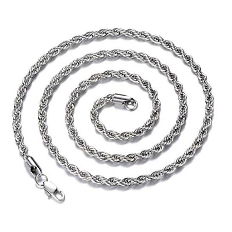 男士女士珠宝的不锈钢链项链扭绳 - buy stainless steel wire rope