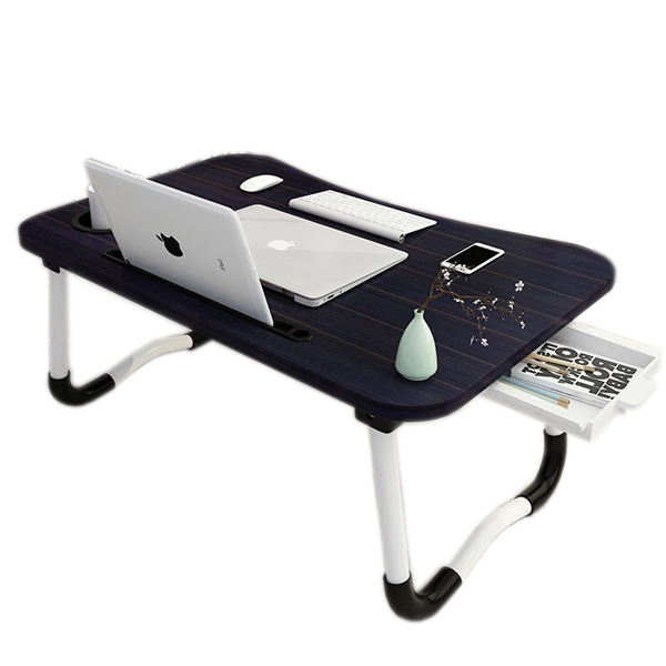 Деревянный Складной Мини Компьютерный офисный стол с ящиком