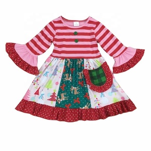 Kids Clothes New 2 3 4 5 6 7 8 9 10 to 12 Year Old Children Cotton Fall Boutique Toddler Christmas Girl Dress