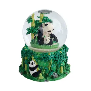 Original Source 80000 Panda Snow Globe Green