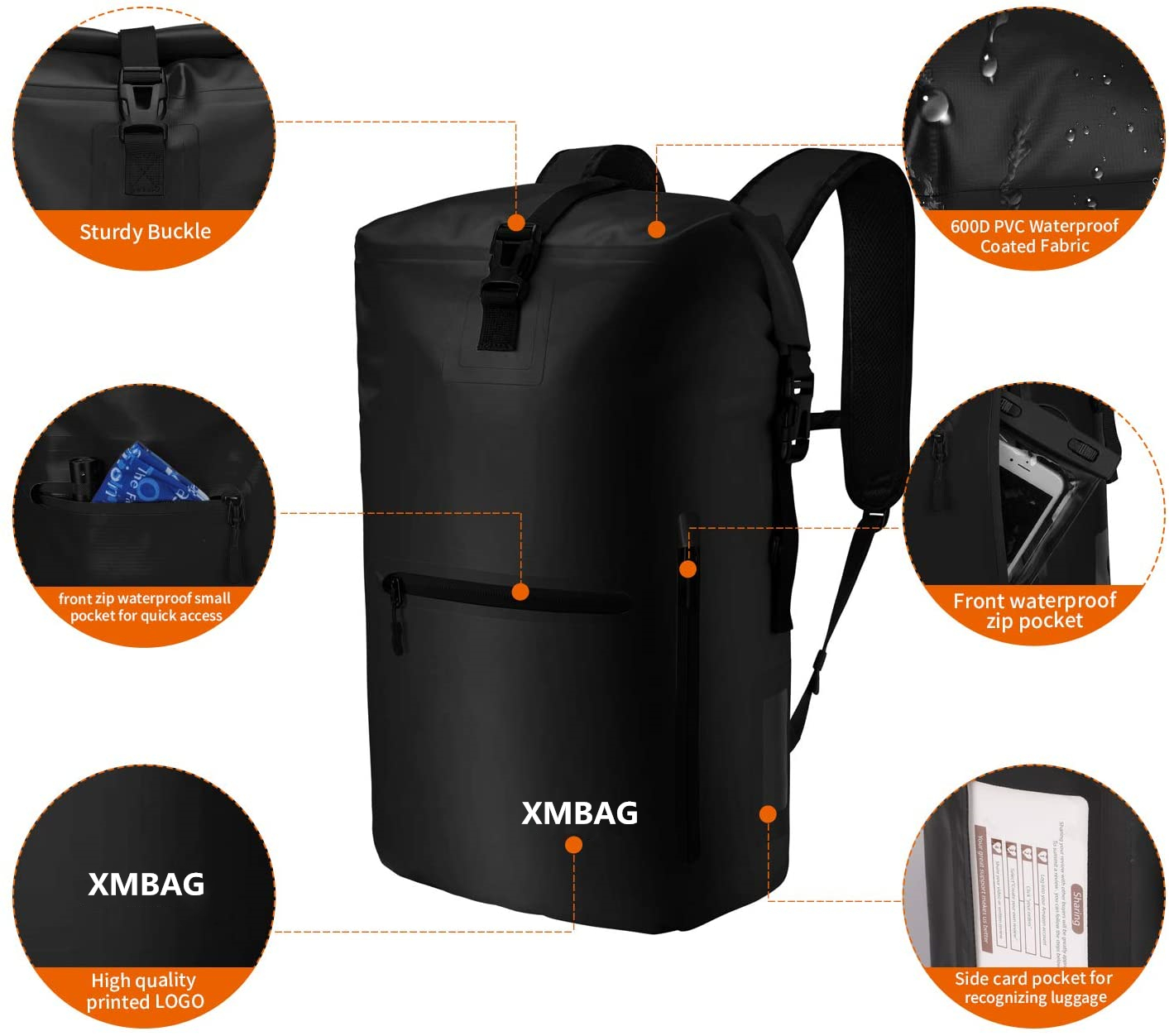 product-750-664.5435244161359 Floating Dry Bag Sack 35L with Phone Case for Kayaking Boating Rafting Fishing Swimming Beach Travel for Women Men